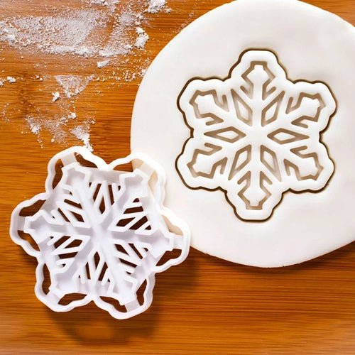 Christmas Gingerbread Cookie Cutters Snowflake Santa Plastic Cookie - Noel.ca