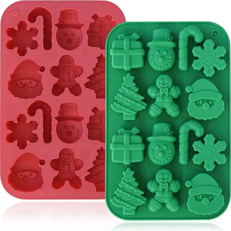 Christmas Silicone Chocolate Molds Candy Baking Moulds Handmade - Noel.ca