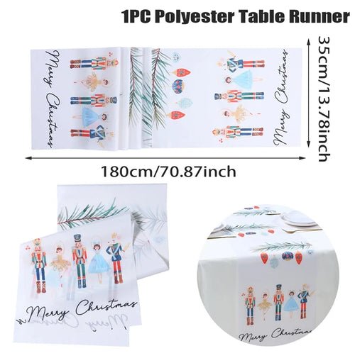 Christmas Table Runner Merry Christmas Decoration for Home Xmas Party - Noel.ca