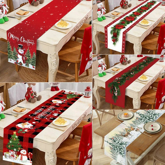 Christmas Table Runner Merry Christmas Decoration for Home Xmas Party - Noel.ca