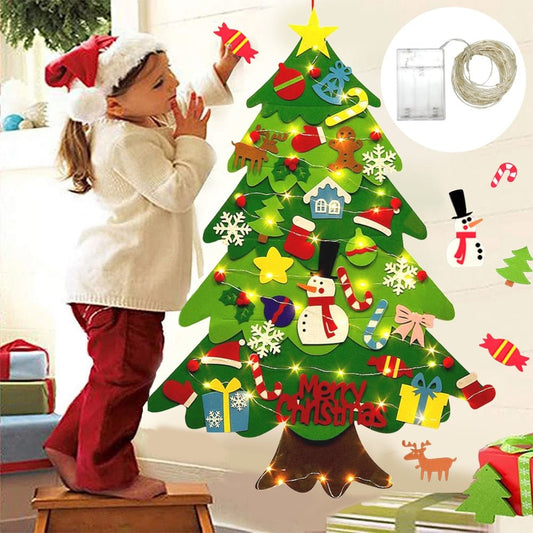 DIY Felt Christmas Tree Christmas Decoration for Home Navidad 2022 New - Noel.ca