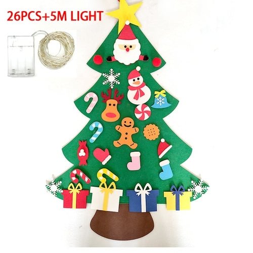 DIY Felt Christmas Tree Christmas Decoration for Home Navidad 2022 New - Noel.ca