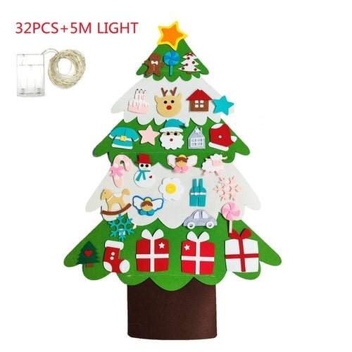 DIY Felt Christmas Tree Christmas Decoration for Home Navidad 2022 New - Noel.ca