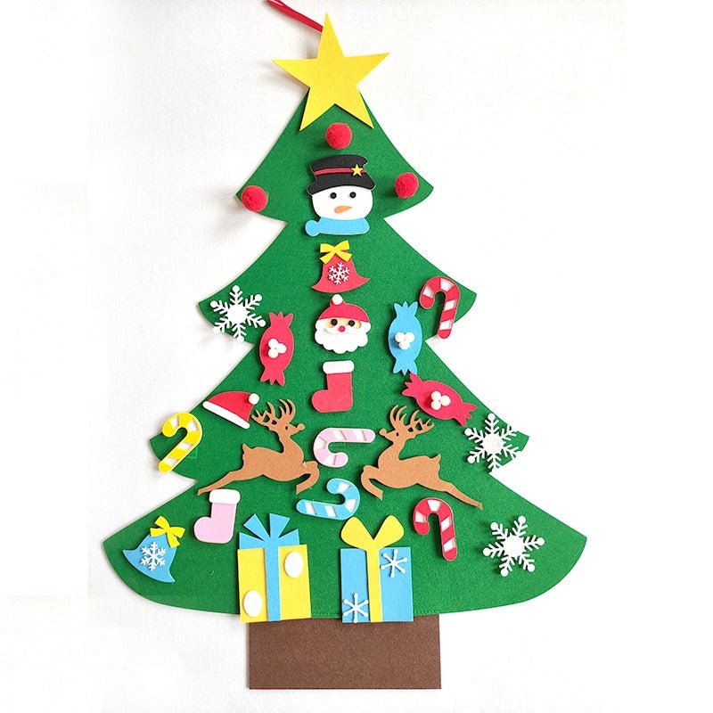 DIY Felt Christmas Tree Christmas Decoration for Home Navidad 2022 New - Noel.ca