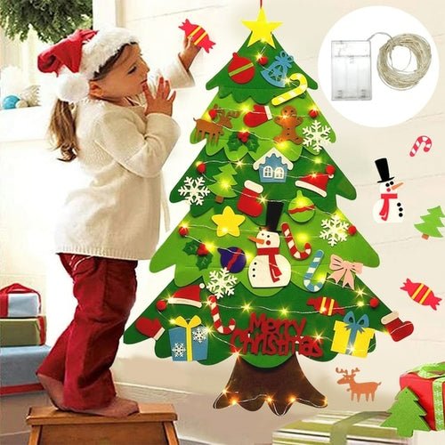 DIY Felt Christmas Tree Christmas Decoration for Home Navidad 2022 New - Noel.ca