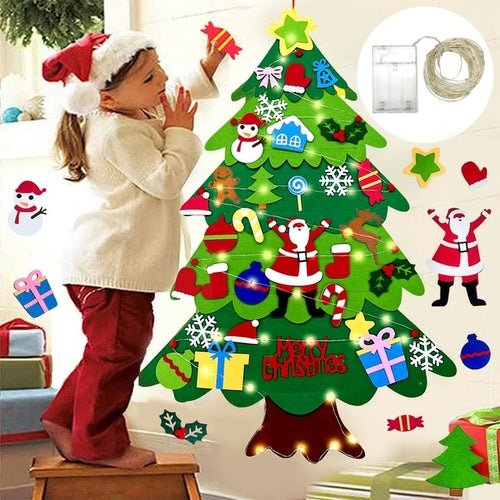 DIY Felt Christmas Tree Christmas Decoration for Home Navidad 2022 New - Noel.ca