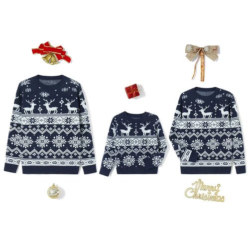 hirigin Family Matching Christmas Sweater Ugly Christmas Reindeer - Noel.ca