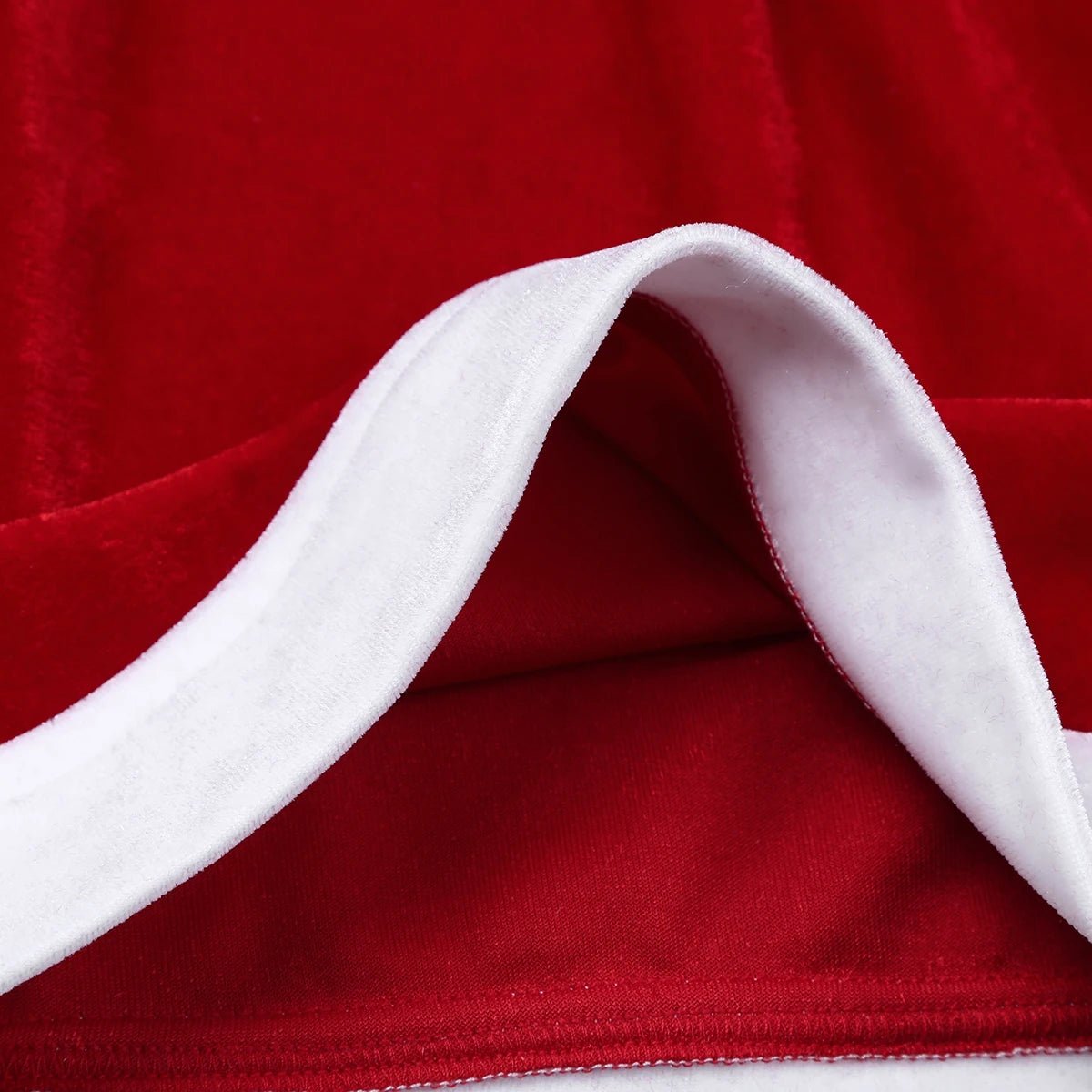Red Mens Flannel Christmas Santa Claus Cosplay Costume Sexy Shorts - Noel.ca