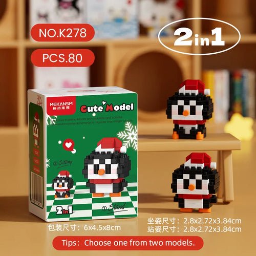 Reindeer Christmas Gifts Mini Brock Building Construction Toys for - Noel.ca