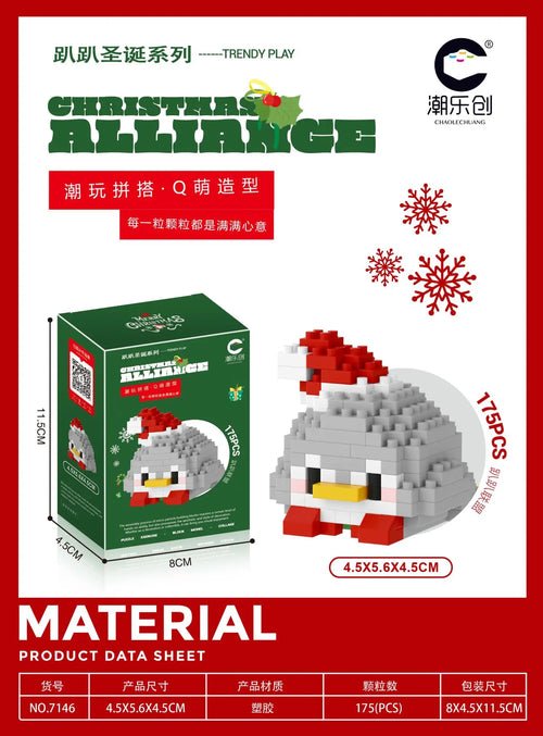 Reindeer Christmas Gifts Mini Brock Building Construction Toys for - Noel.ca