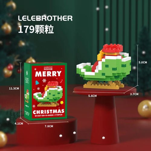 Reindeer Christmas Gifts Mini Brock Building Construction Toys for - Noel.ca