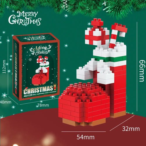Reindeer Christmas Gifts Mini Brock Building Construction Toys for - Noel.ca
