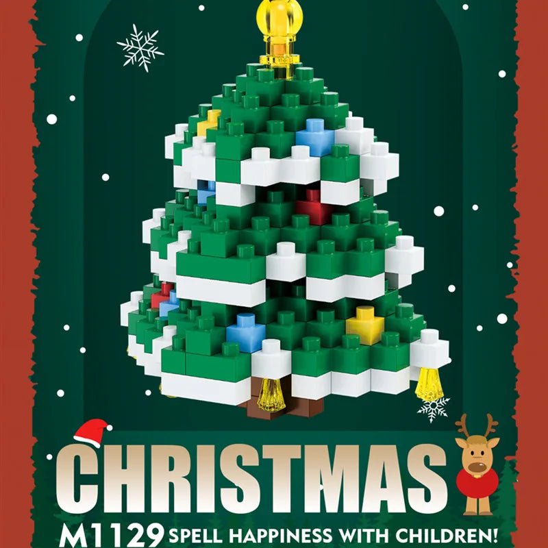 Reindeer Christmas Gifts Mini Brock Building Construction Toys for - Noel.ca
