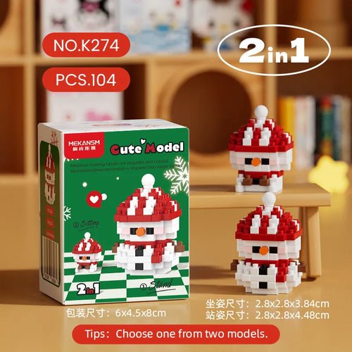 Reindeer Christmas Gifts Mini Brock Building Construction Toys for - Noel.ca