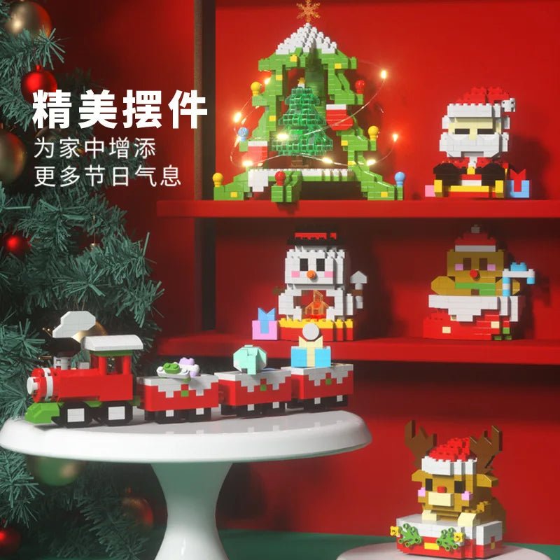 Reindeer Christmas Gifts Mini Brock Building Construction Toys for - Noel.ca