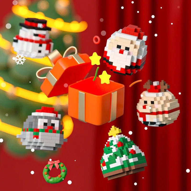 Reindeer Christmas Gifts Mini Brock Building Construction Toys for - Noel.ca
