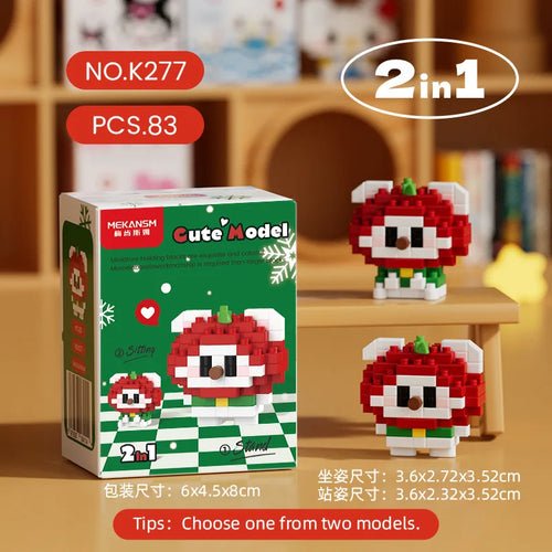Reindeer Christmas Gifts Mini Brock Building Construction Toys for - Noel.ca