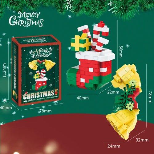 Reindeer Christmas Gifts Mini Brock Building Construction Toys for - Noel.ca